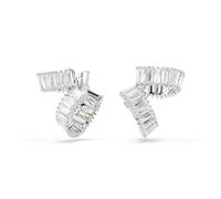 Swarovski Ariana Grande x Swarovski Ohrspangen, Baguette-Schliff, Weiß, Rhodiniert