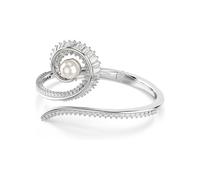 Ariana Grande x Swarovski Armreif, Kristallperle, Baguette-Schliff, Weiß, Rhodiniert S