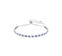 Swarovski Armband Matrix 5725854 – rhodiniert, klare und blaue Zirkonia, 24 cm, Blau, Damen