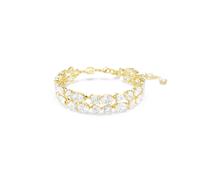 Mesmera Armband, Verschiedene Schliffe, Weiß, Goldlegierungsschicht OS