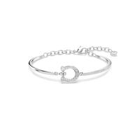 Symbolica Armband, Pavé, Hufeisen, Weiß, Rhodiniert OS