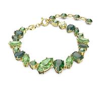 Swarovski Armband Gema 5652822 – Vergoldet mit grünen Swarovski‑Kristallen, verschiedene Schliffe