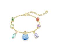 Gema Armband, Verschiedene Schliffe, Schwingende Kristalle, Mehrfarbig, Goldlegierungsschicht OS