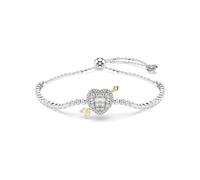Swarovski Armband Idyllia – Verschiedene Schliffe, Herz mit Pfeil – Weiß, Rhodiniert – OS
