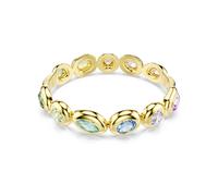 Armspange SWAROVSKI "Schmuck Geschenk Gema Armreif" Gr. L, bunt (gelbgoldfarben, grün, gelb, blau, rosa, lila, grün, gelb, blau, rosa, lila), Armbänder, Damen, L, Metall, Armspange, mit Swarovski Kris