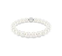 Swarovski Armband Matrix mit Kristallperlen, Weiß, Rhodiniert, OS