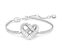 Swarovski Damenarmband Matrix Herz – rhodiniert, weiße Kristalle – Weiß