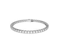 Swarovski Matrix Tennis, Rundschliff, Weiß, Rhodiniert