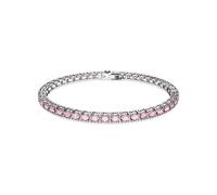 Matrix Tennis Armband von Swarovski - Rosa, Rhodiniert