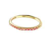 Swarovski Matrix Armreif, Baguette-Schliff, Rosa, Goldlegierungsschicht