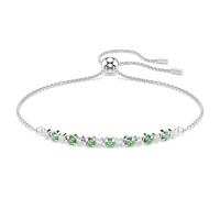 Armkette SWAROVSKI "Schmuck Geschenk MATRIX Armband", metallfarben, kristallweiß, grün, kristallweiß, grün, Armbänder, Damen, Metall, Armkette, mit Swarovski Kristall, Zirkonia (synth.) (42597957-0) m