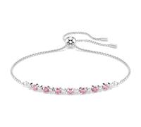 Armkette SWAROVSKI "Schmuck Geschenk MATRIX Armband", metallfarben, kristallweiß, pink, kristallweiß, pink, Armbänder, Damen, Metall, Armkette, mit Swarovski Kristall, Zirkonia (synth.) (50402527-0) m