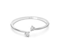 Swarovski Attract Soul Armreif, Herz, Weiss, Rhodiniert