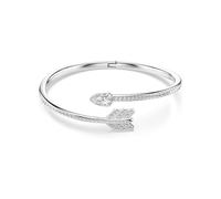 Swarovski Armreif Idyllia, Verschiedene Schliffe, Pfeil, Weiß, Rhodiniert, M