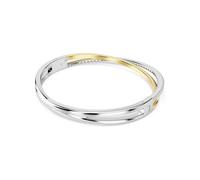 Hyperbola Armreif, Rundschliff, Weiß, Metallmix M