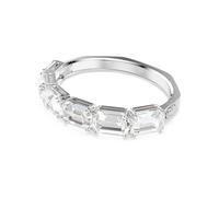 Swarovski Millenia Armreif, Oktagon-Schliff, Weiß, Rhodiniert