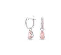 Swarovski Ohrhänger Attract Drop Birnenschliff Rosa Rhodiniert Kristalle Einheitsgröße