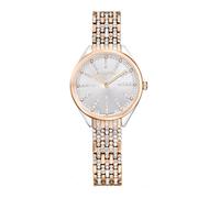 Swarovski attract quarz roségoldfarbenem damen uhr mit weißem zifferblatt und edelstahl armband one_size Roségold