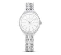 Swarovski Attract Uhr, Schweizer Produktion, Metallarmband, Silberfarben, Edelstahl