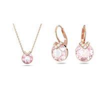 Swarovski Bella Halskette & Ohrringe Kollektion, goldfarben