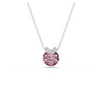 Swarovski Bella V Anhänger, Rundschliff, Rosa, Rhodiniert