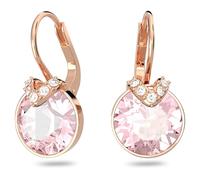 Swarovski Bella V Drop-Ohrhänger, Rosé Vergoldete Ohrringe mit Strahlenden Swarovski Kristallen