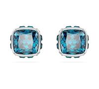 Swarovski Birthstone Ohrstecker Dezember, Blaue und Rhodinierte Ohrringe mit Strahlenden Swarovski Kristallen