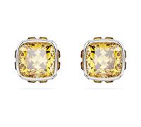 Swarovski Birthstone Ohrstecker November, Gelbe und Rhodinierte Ohrringe mit Strahlenden Swarovski Kristallen