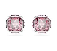 Swarovski Birthstone Ohrstecker, Kissenschliff, Oktober, Rosa, Rhodiniert