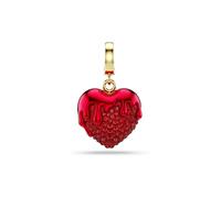 Idyllia Charm, Rundschliff, Herz, Rot, Goldlegierungsschicht OS