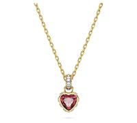 Stilla Anhänger Herz von Swarovski - Rot, Goldlegierungsschicht
