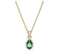 Kette mit Anhänger SWAROVSKI "Stilla, Tropfenschliff, 5648751" Halsketten Gr. Metall, Länge: 44 cm, goldfarben (gelbgoldfarben, grün, grün) Damen Ketten mit Anhänger Swarovski Kristall (13346020-0)