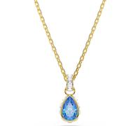 Swarovski Anhänger Chroma Tropfenschliff Blau 18K goldbeschichtet OS