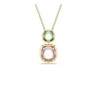 Swarovski Chroma Kollektion, Kissenform-Schliff, Mehrfarbig, Goldfarben plattiert