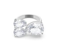 Swarovski Cocktail Ring Millenia Kristalle Pear White rhodiniert 5609000, Rhodium