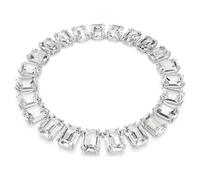 Swarovski Millenia Halskette, Übergroße Kristalle, Oktagon-Schliff, Weiß, Rhodiniert