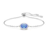 Swarovski Constella Armband, Blaues und Rhodiniertes Damenarmband mit Filigraner Kette und Strahlenden Swarovski Kristallen