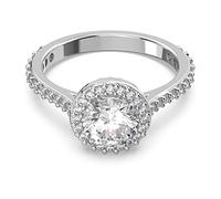 Swarovski Damenring Constella 5642622 Rundschliff, Pavé, Weiß, Rhodiniert