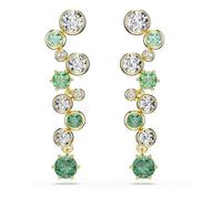 Swarovski Constella Ohrringe grün, goldfarbener plattiert