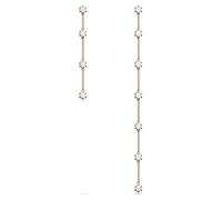 Swarovski Constella Ohrringe, Asymmetrisch, Weiss, Roségold-Legierungsschicht