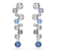 Swarovski Constella Ohrringe, gemischte Größen, Blau, Rhodiniert