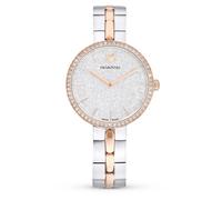 Swarovski Cosmopolitan Uhr, Damenuhr mit Silberfarbenem Zifferblatt, Swarovski Kristallen und Edelstahlarmband