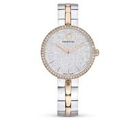 Swarovski Cosmopolitan Uhr, Damenuhr mit Silberfarbenem Zifferblatt, Swarovski Kristallen und Edelstahlarmband