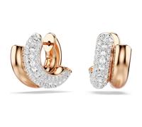 Dextera Kreolen, Rundschliff, Mini, Weiß, Roségold-Legierungsschicht OS