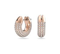 Paar Creolen SWAROVSKI "Dextera Creolen, Pavé, 5636530, 5636531" Ohrringe Gr. Metall, rosegold (roségoldfarben, kristallweiß, kristallweiß) Damen Creolen mit Swarovski Kristall (44448512-0)