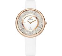 Swarovski Crystalline Damen-Armbanduhr 34mm Armband Leder Weiß Quarz 5376083