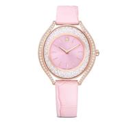 Swarovski Crystalline Kollektion Aura Uhr, Swiss Made, Lederarmband