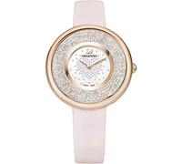 Swarovski Crystalline Pure Uhr, Lederarmband, rosa, Rosé vergoldetes PVD-Finish