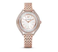 Swarovski crystalline quarz roségoldfarbenem damen uhr mit weißem zifferblatt und edelstahl armband one_size Roségold