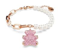Armband SWAROVSKI "TEDDY, BEAR, 5669169" Armbänder Gr. M, Metall-Perlen, rosegold (roségoldfarben, rosa, weiß, rosa) Damen Perlenarmbänder mit Swarovski Kristall - Perle (44945022-M) roségoldfarben, rosa, weiß, rosa